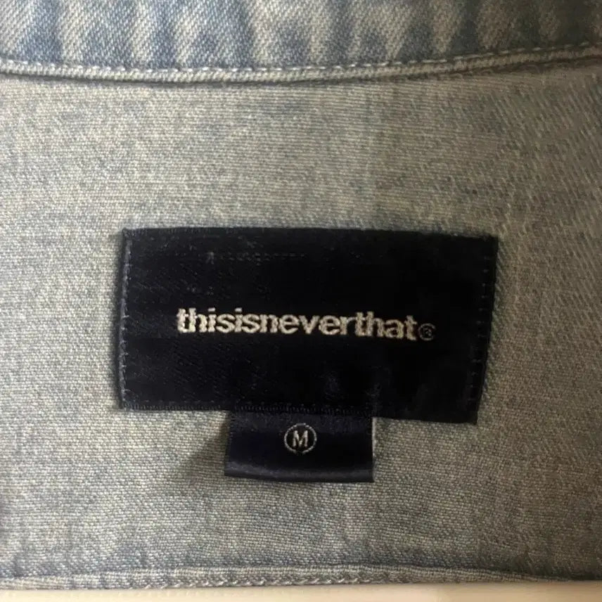 [BUNJANG] thisisneverthat Denim Shirt / 디스이즈네버댓 데님 셔츠