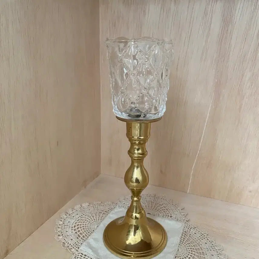 [BUNJANG] Vintage Brass Candlestick Holder / 빈티지 브라스 촛대