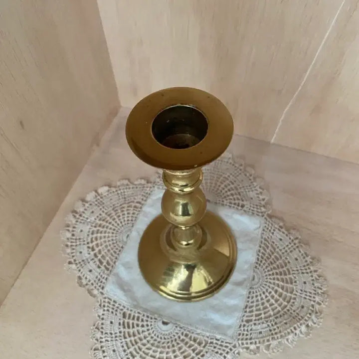 [BUNJANG] Vintage Brass Candlestick Holder / 빈티지 브라스 촛대
