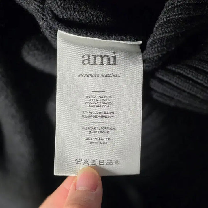 [BUNJANG] Ami Big Heart Logo Cardigan (Black) / [XL] Ami 아미 빅하트 로고 가디건 블랙(새상품급)