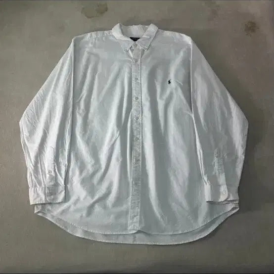 [SOLD OUT] 폴로 랄프로렌 신형라벨 화이트 셔츠 3XL