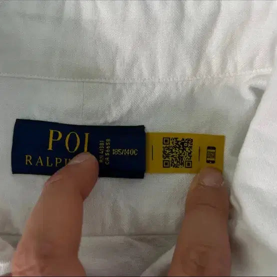 [SOLD OUT] 폴로 랄프로렌 신형라벨 화이트 셔츠 3XL