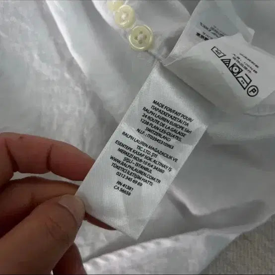 [SOLD OUT] 폴로 랄프로렌 신형라벨 화이트 셔츠 3XL