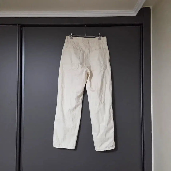 [BUNJANG] Roughside Drape Denim Pants Ecru / [1] 러프사이드 드레이프 데님팬츠 에크루 / 아이보리 화이트