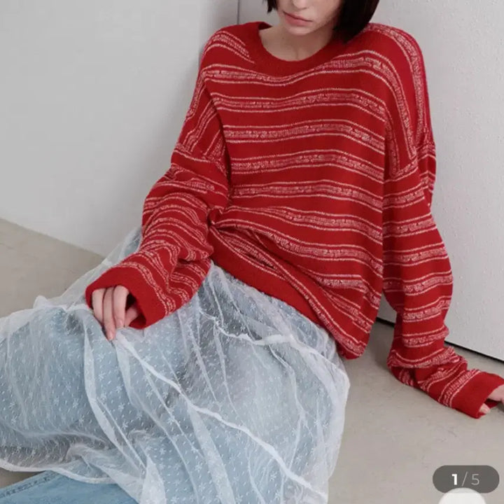 [BUNJANG] Gongguwoman Loose Fit Knit Sweater / 공구우먼 루즈핏 니트 2사이즈