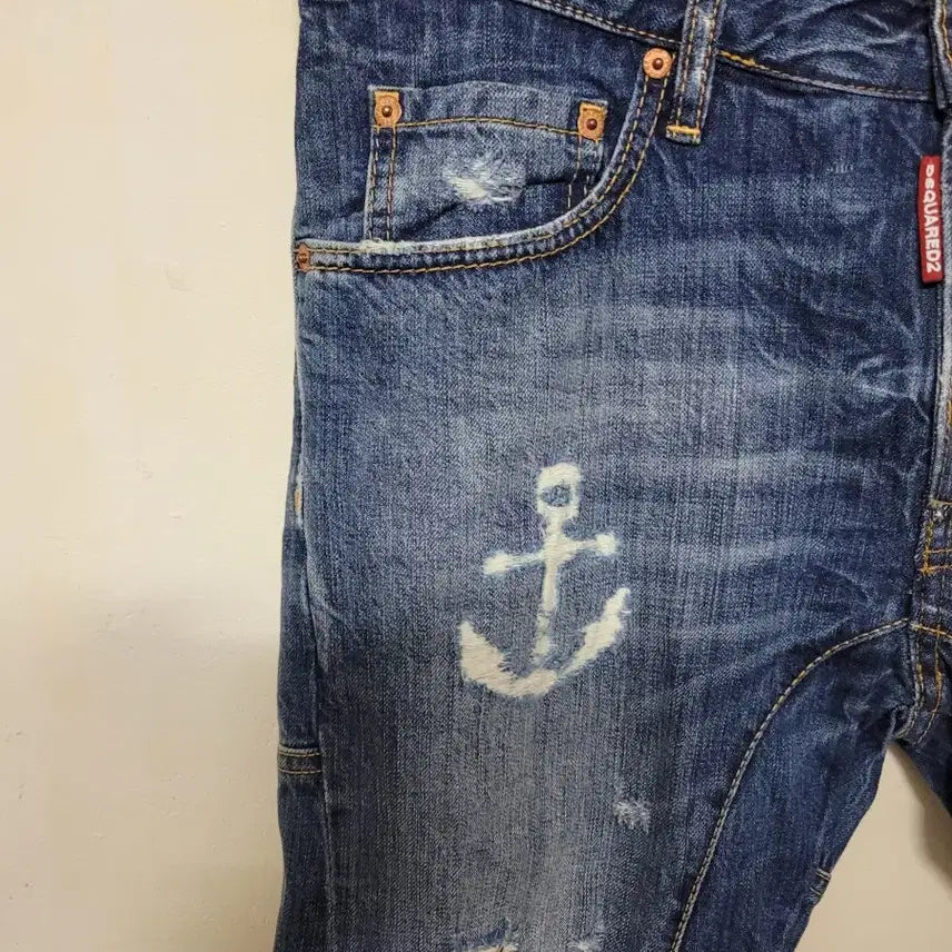[BUNJANG] DSQUARED2 Anchor Denim Jeans / 디스퀘어드2 앵커 데님 청바지