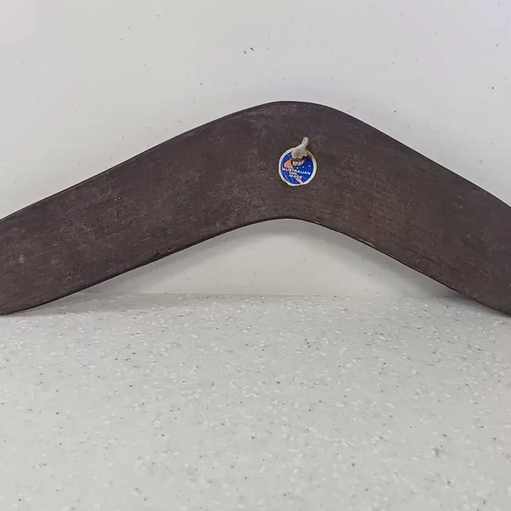 [BUNJANG] F. Rentz Signed Australian Wooden Boomerang Ornament / 빈티지 장식품 고전장난감 호주산 나무 부메랑 장식품