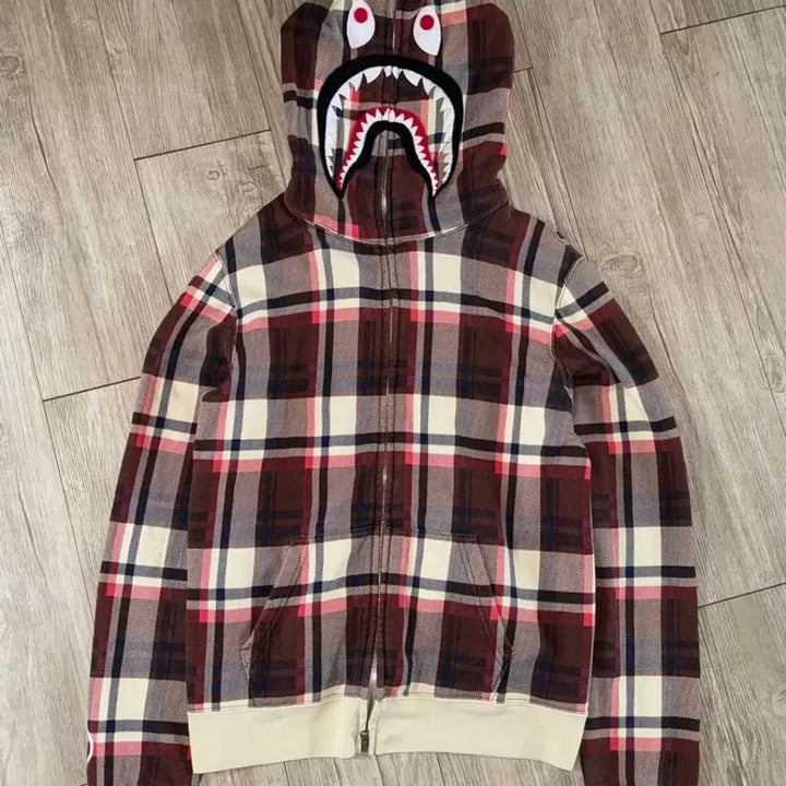 [BUNJANG] BAPE Check Sacai Hoodie Zip-Up Women&