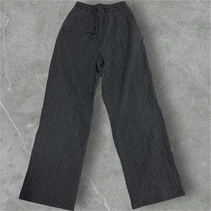 [BUNJANG] Auro Pleats Wide Pants Black / 아우로 플리츠 와이드 팬츠 블랙