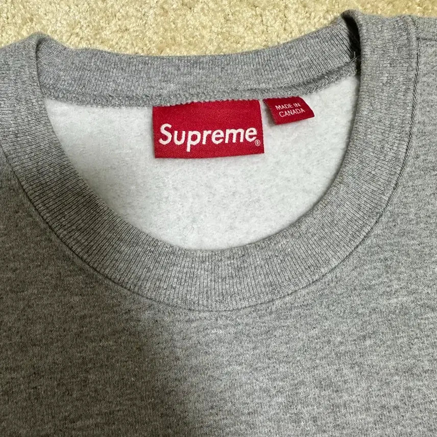[BUNJANG] Supreme x Bless Crewneck Header Grey / 슈프림 x 블레스 크루넥 헤더 그레이 - 23FW