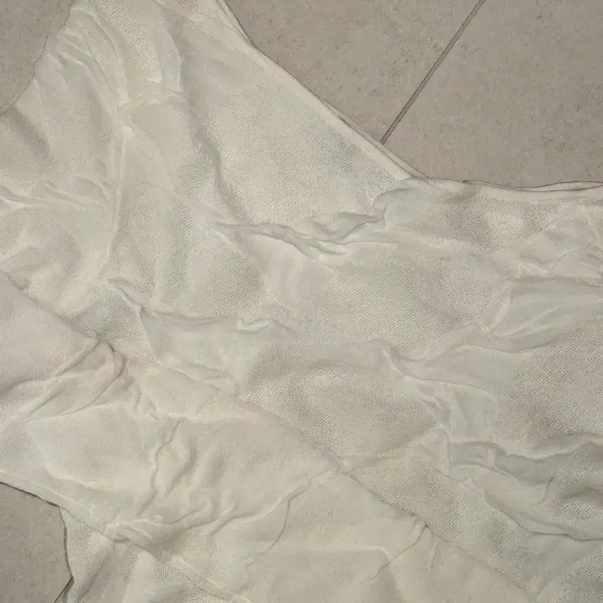 [BUNJANG] ZARA One Shoulder Ruffle Sleeveless Top / 자라 원숄더 러플 슬리브리스