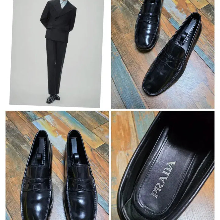 [SOLD OUT] (정품) 프라다 블랙 페니 로퍼  / 유광 / 8 (265~270)