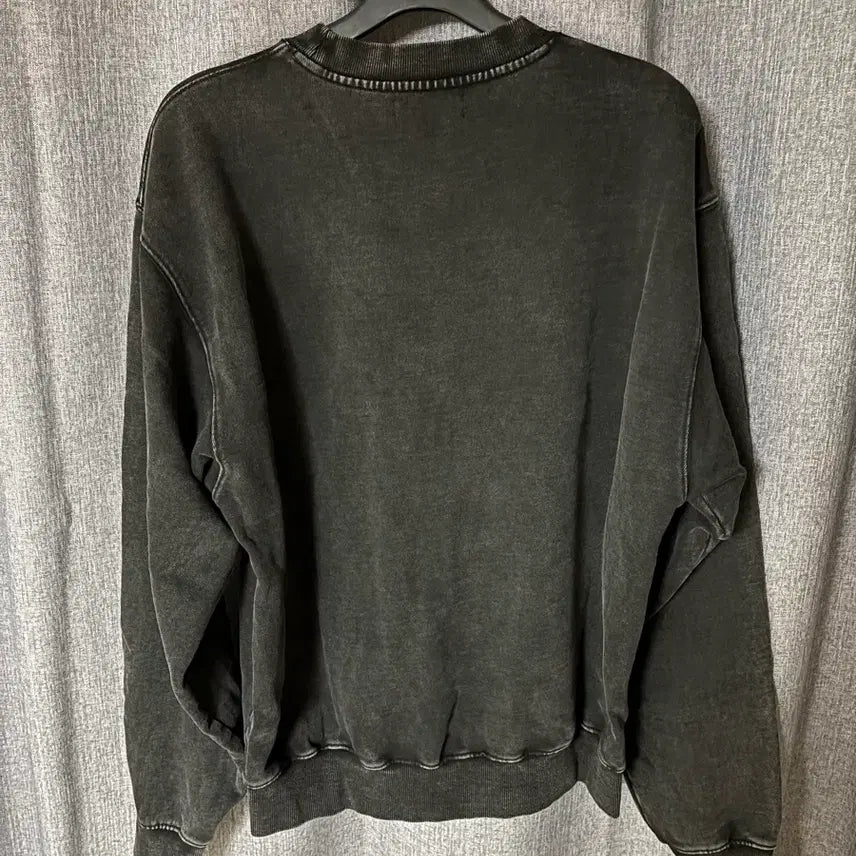 [BUNJANG] COOR Garment Dyed Sweatshirt Black L / 쿠어 가먼트 다잉 스웻셔츠 L
