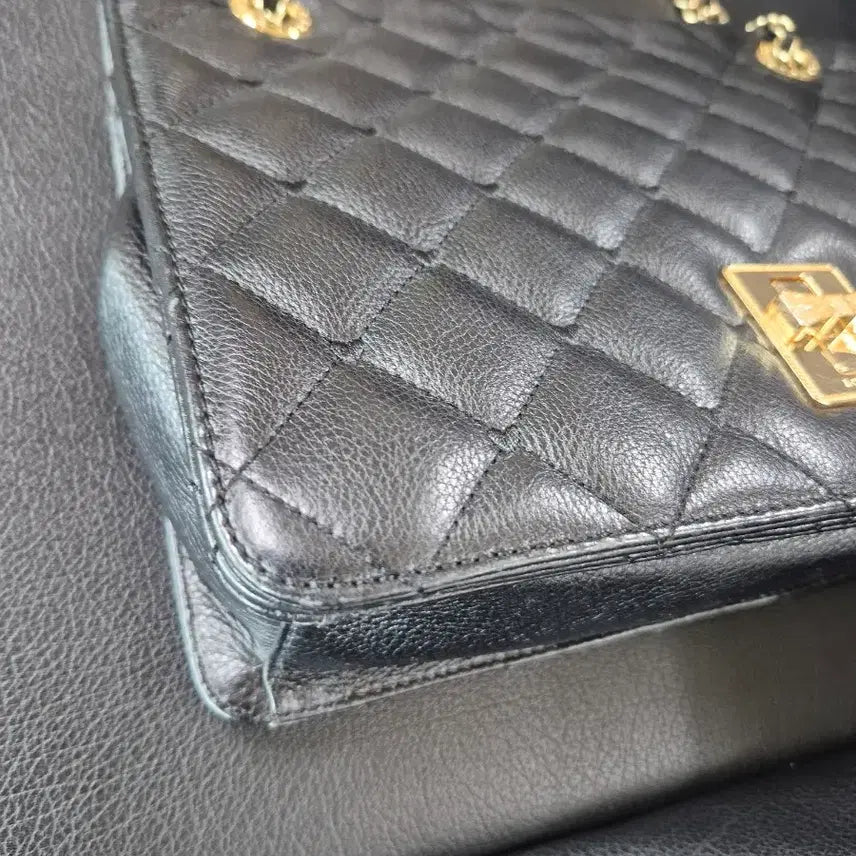 [BUNJANG] Lovecat Natural Leather Chain Shoulder Bag / 러브캣 천연가죽 체인백 상태최상