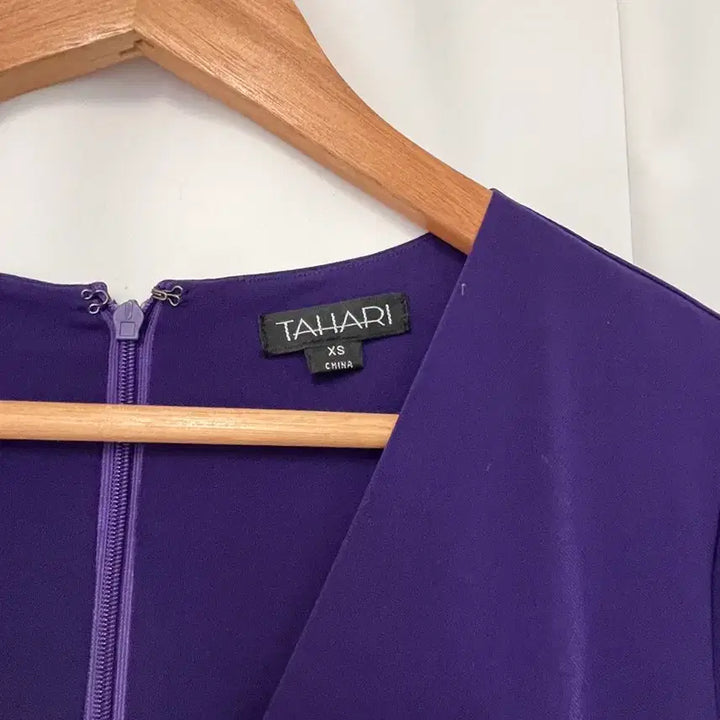 [BUNJANG] Tahari Purple Wrap Dress XS / 타하리 퍼플 원피스 xs