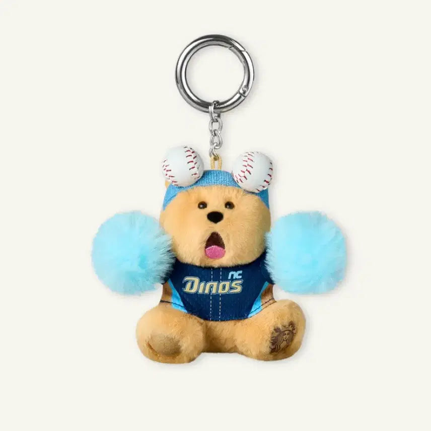 [BUNJANG] Starbucks NC Dinos Bearista Keychain / 스타벅스 KBO NC 다이노스 베어리스타 키체인 판매합니다