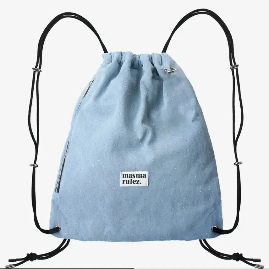[BUNJANG] Masmarrules Denim String Backpack / 마스마룰즈 스트링 백팩 데님 책가방 노트북 가방
