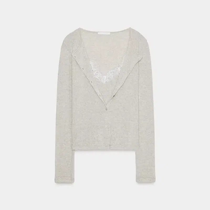 [SOLD OUT] 자라 레이스 콤비 탑 재킷 베이지 L(환승연애 현지 착용)
