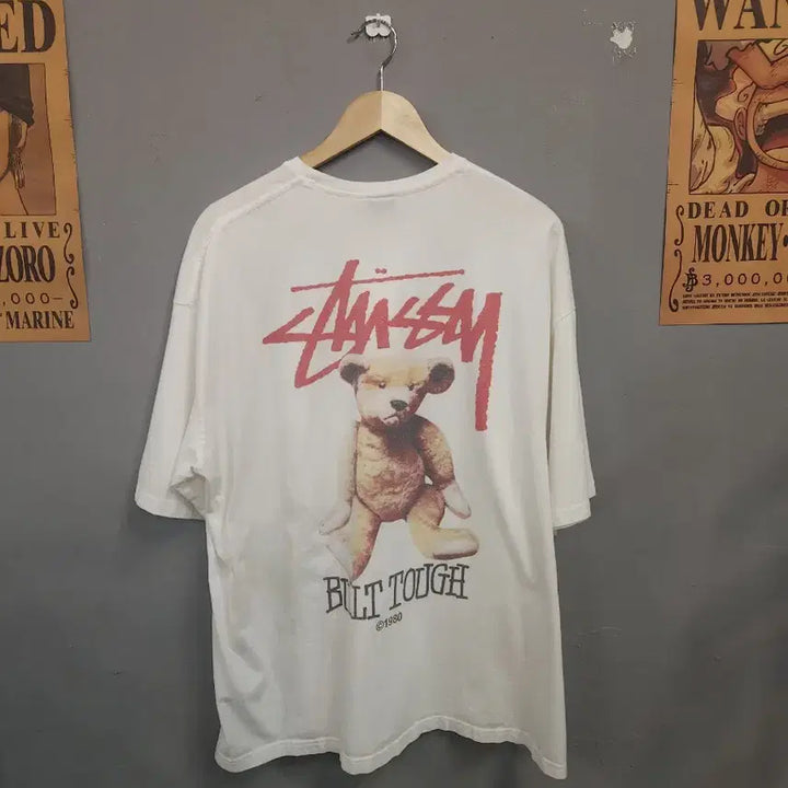 [BUNJANG] Stussy White Short Sleeve T-Shirt / 스투시 화이트 반팔 티셔츠
