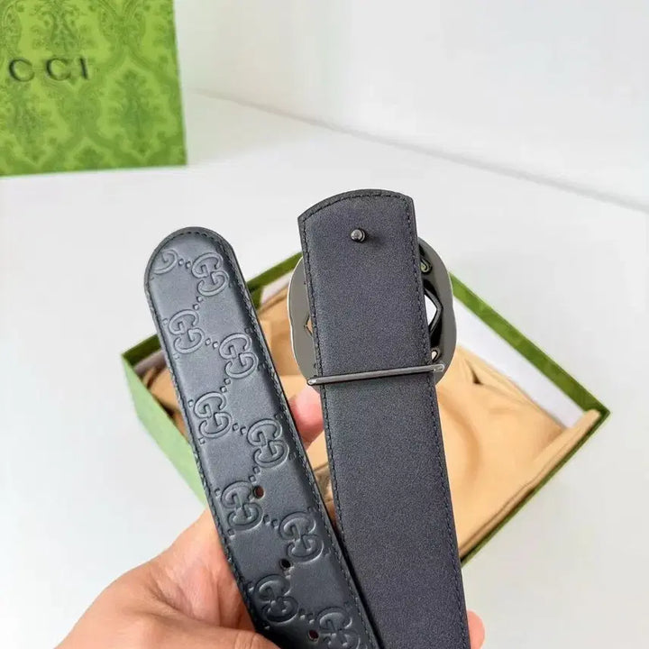 [BUNJANG] Gucci Double G Buckle Belt / 구찌 남성 벨트 더블 G 레터 버클 벨트