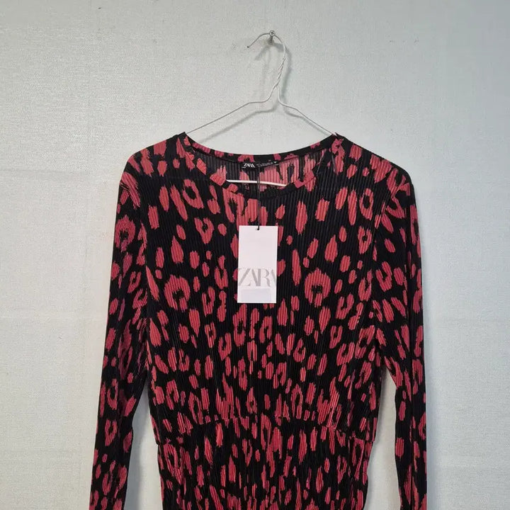 [BUNJANG] ZARA Leopard Print Long Dress / 자라 블랙/레드 레오파드 롱 원피스
