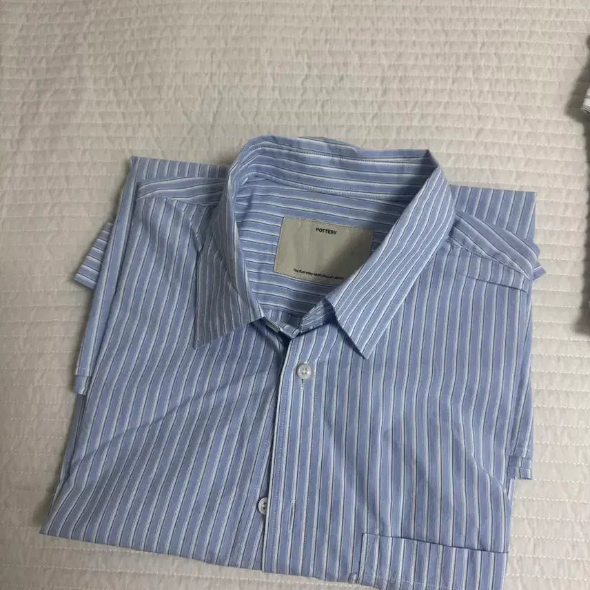 [BUNJANG] Pottery Socks Stripe Shirt / 포터리 삭스 셔츠