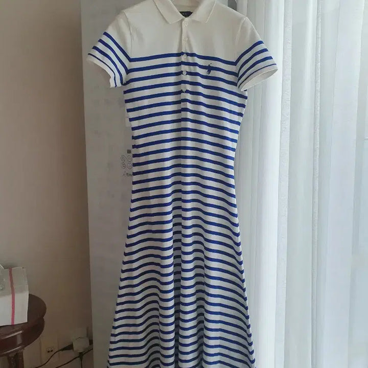 [SOLD OUT] 폴로 랄프로렌 여성 핏 앤 플레어 메시 폴로 셔츠드레스