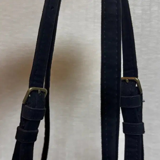 [BUNJANG] ELNOI Black Suede Shoulder Bag / ELNOI 엘노이 - 블랙 스웨이드 숄더백