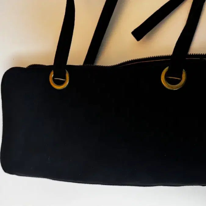 [BUNJANG] ELNOI Black Suede Shoulder Bag / ELNOI 엘노이 - 블랙 스웨이드 숄더백