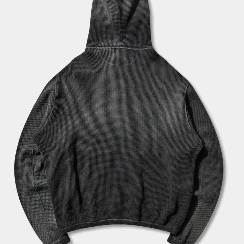 [BUNJANG] ROA Faded Waffle Zip-up Hoodie Black / [XL]ROA 비 썬 페이디드 와플 집업 후디 블랙