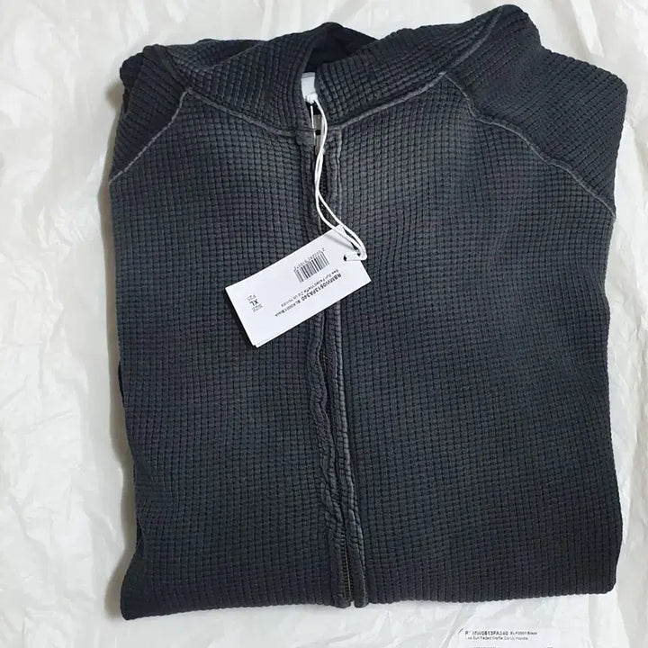 [BUNJANG] ROA Faded Waffle Zip-up Hoodie Black / [XL]ROA 비 썬 페이디드 와플 집업 후디 블랙
