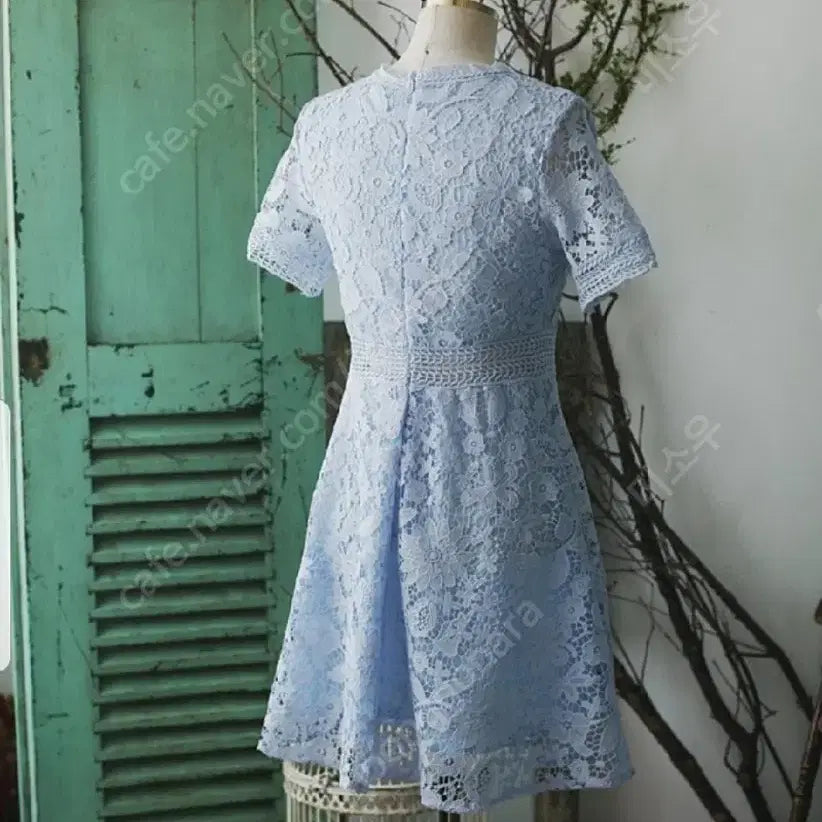 [BUNJANG] Milkcocoa Lace Dress (Sky Blue, Small) / 밀크코코아 레이스원피스 택달린 새상품