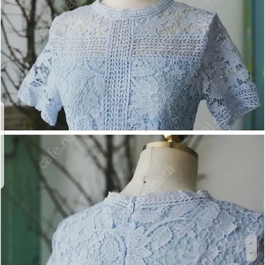 [BUNJANG] Milkcocoa Lace Dress (Sky Blue, Small) / 밀크코코아 레이스원피스 택달린 새상품