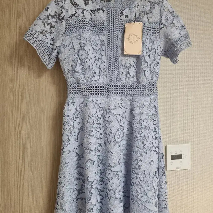 [BUNJANG] Milkcocoa Lace Dress (Sky Blue, Small) / 밀크코코아 레이스원피스 택달린 새상품