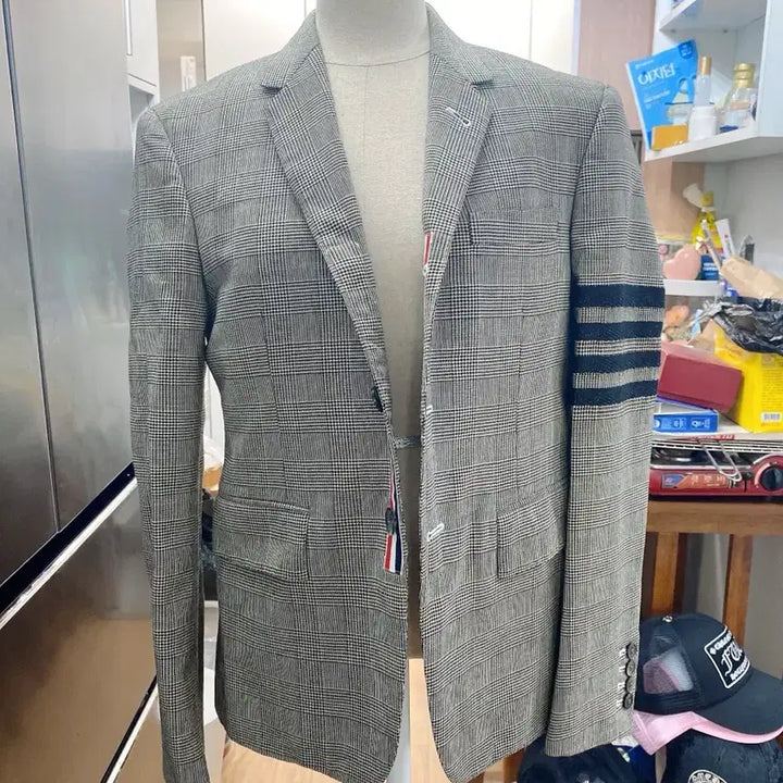 [BUNJANG] Thom Browne Tricolor Stripe Check Blazer / 톰브라운 삼선 체크 블레이저