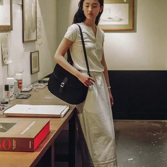 [SOLD OUT] 얼바닉30 Embroidered Long Skirt