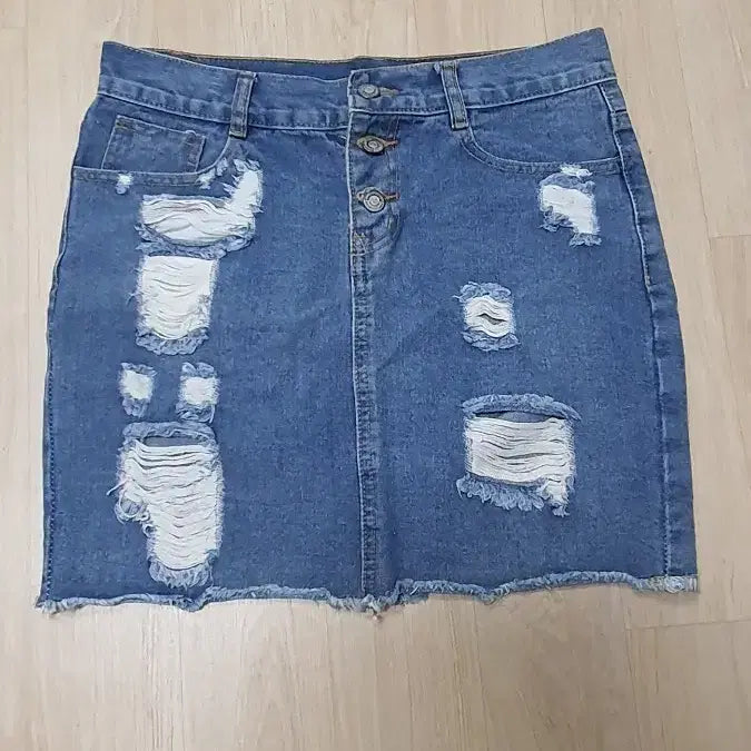 [BUNJANG] Denim Mini Skirt / 데님 스커트 청치마