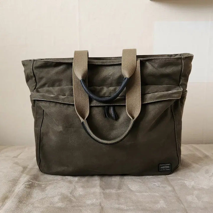 [BUNJANG] Porter Beat Canvas Tote Bag / 요시다 포터 Porter Beat 토트백 숄더백 카키