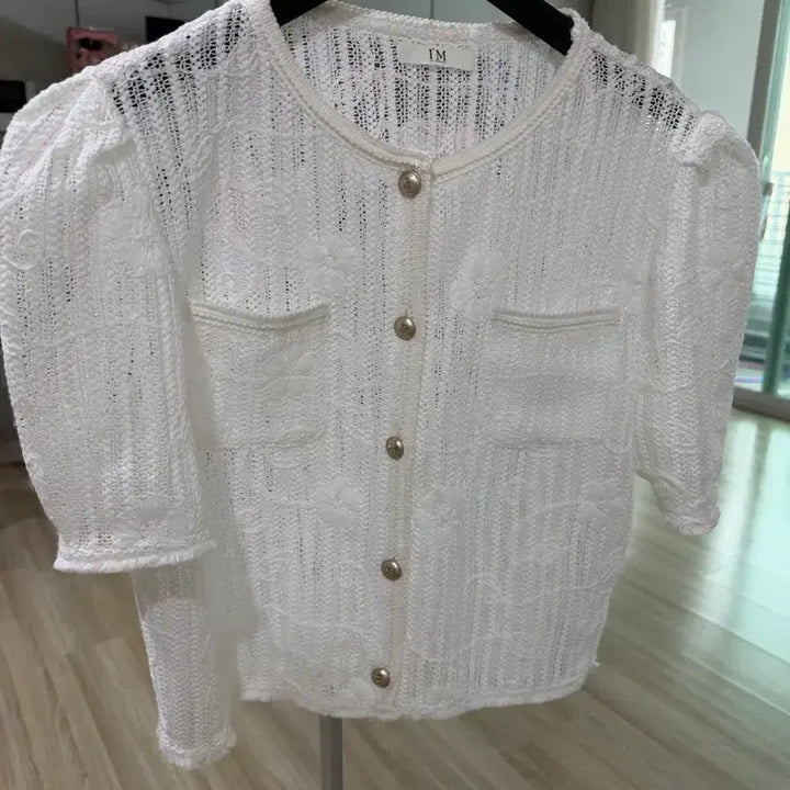 [BUNJANG] It MICHAA Short Sleeve Cardigan (Size 55) / 잇미샤 반팔 가디건  55사이즈