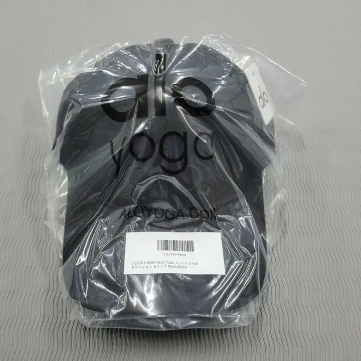 [BUNJANG] ALO Black Cotton Ball Cap Hat / ALO 블랙 코튼 볼캡 모자