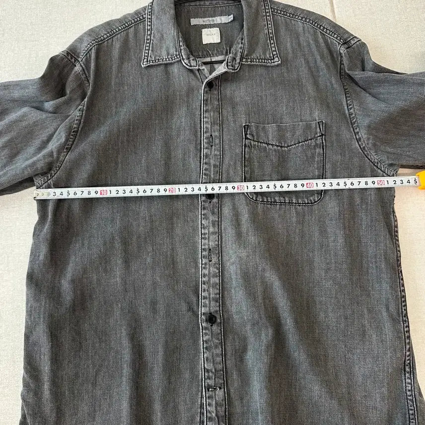 [BUNJANG] Epigram Black Denim Shirt / 에피그램 블랙 데님 셔츠