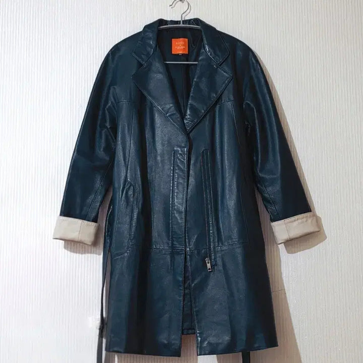 [BUNJANG] ROBO Real Leather Natural Lambskin Coat / 상태최상 ROBO 로보 리얼 레더 천연 양가죽 램스킨 코트 트랜치