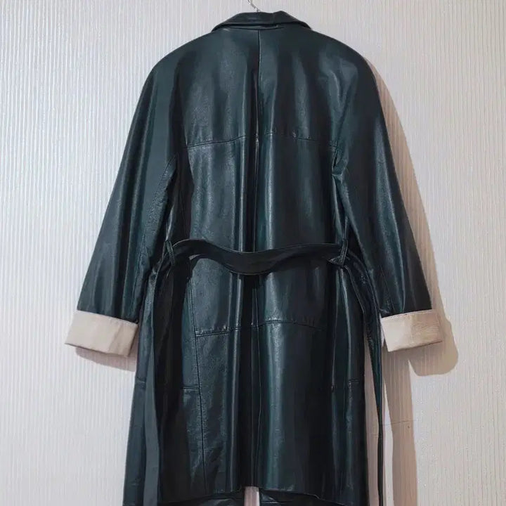 [BUNJANG] ROBO Real Leather Natural Lambskin Coat / 상태최상 ROBO 로보 리얼 레더 천연 양가죽 램스킨 코트 트랜치