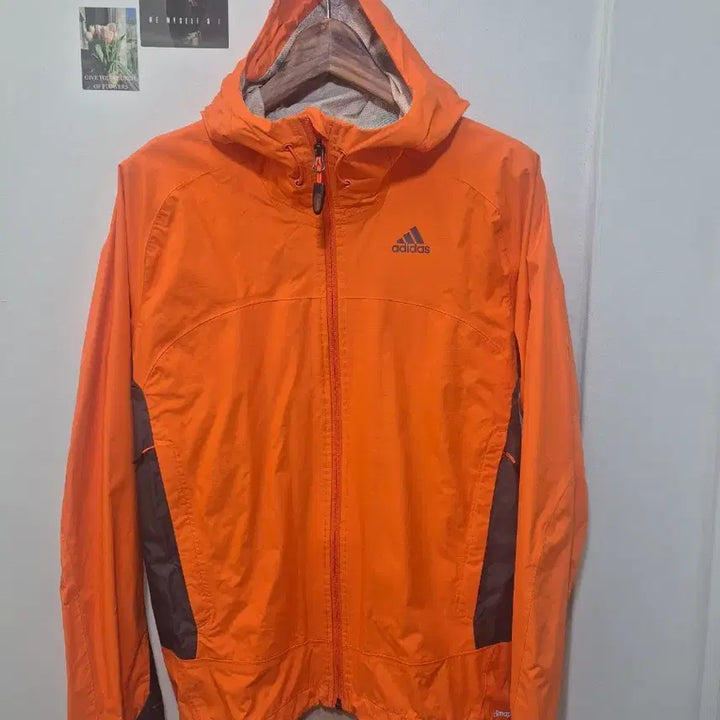 [BUNJANG] Adidas Orange Hooded Zip-Up Jacket Size 95 / 아디다스 오렌지색 후드 집업  95사이즈