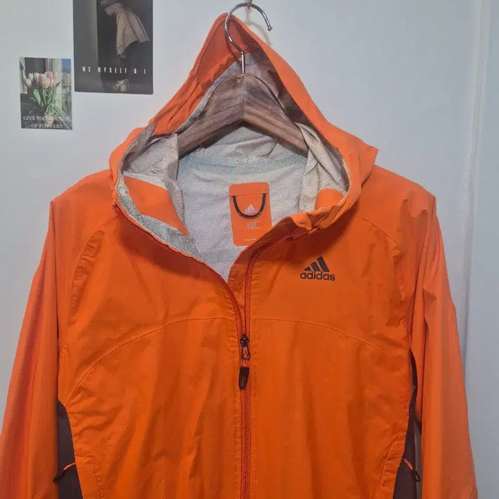 [BUNJANG] Adidas Orange Hooded Zip-Up Jacket Size 95 / 아디다스 오렌지색 후드 집업  95사이즈