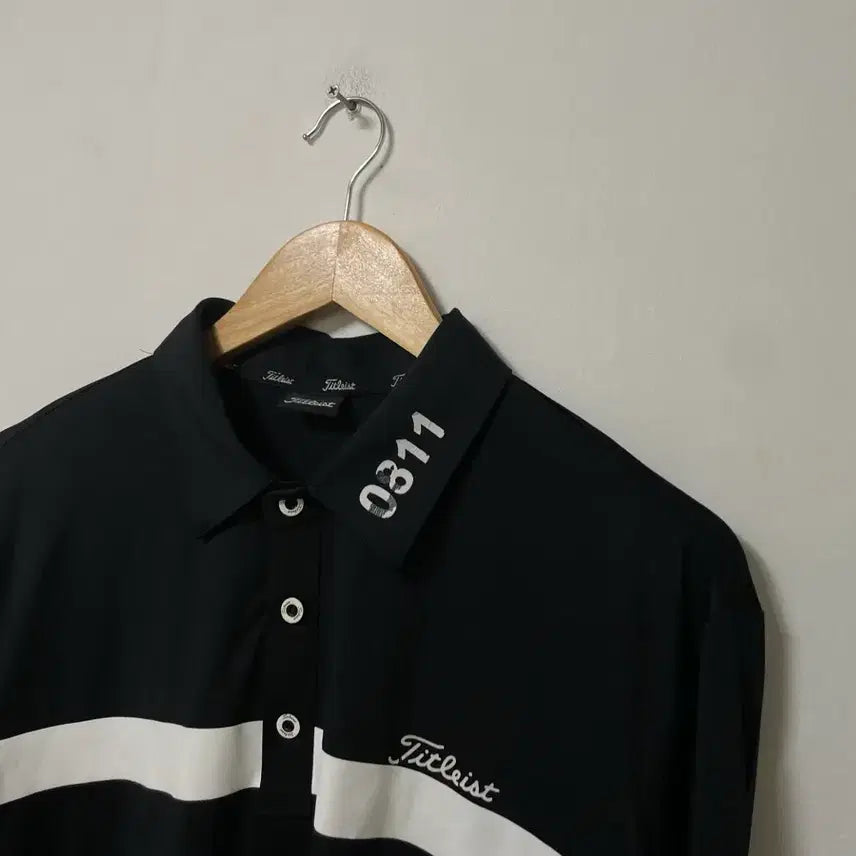 [SOLD OUT] 105 Titleist 타이틀리스트 로고 골프 기능성 스판 긴팔 카라티