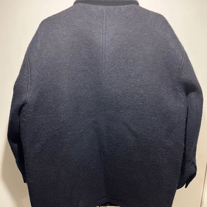 [BUNJANG] Mazone Alpaca Half Mac Coat - Navy (M) / 마조네 ALPACA HALF MAC COAT_NAVY M사이즈