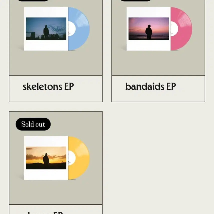 [BUNJANG] Keshi Skeletons/Bandaids/Always EP Vinyl (Sealed) / Keshi lp skeletons/bandaids/always(미개봉)