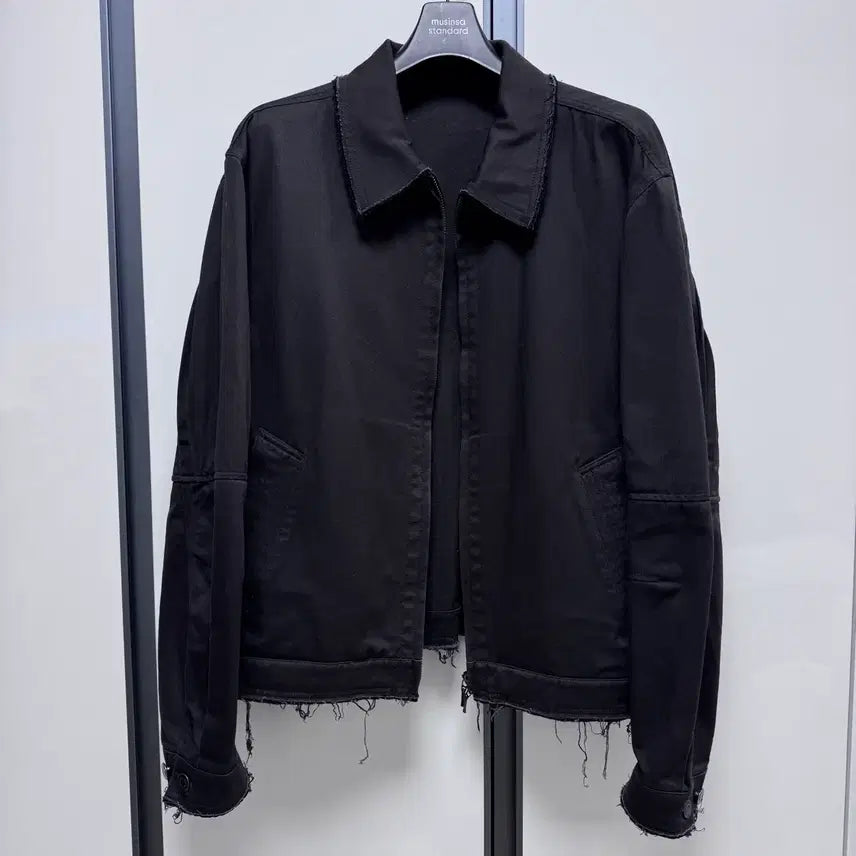[BUNJANG] Coor Twist Loop Low Cut Jacket (Charcoal Gray) / 쿠어 coor 트위스트 루프 로우 컷 자켓 (차콜그레이)