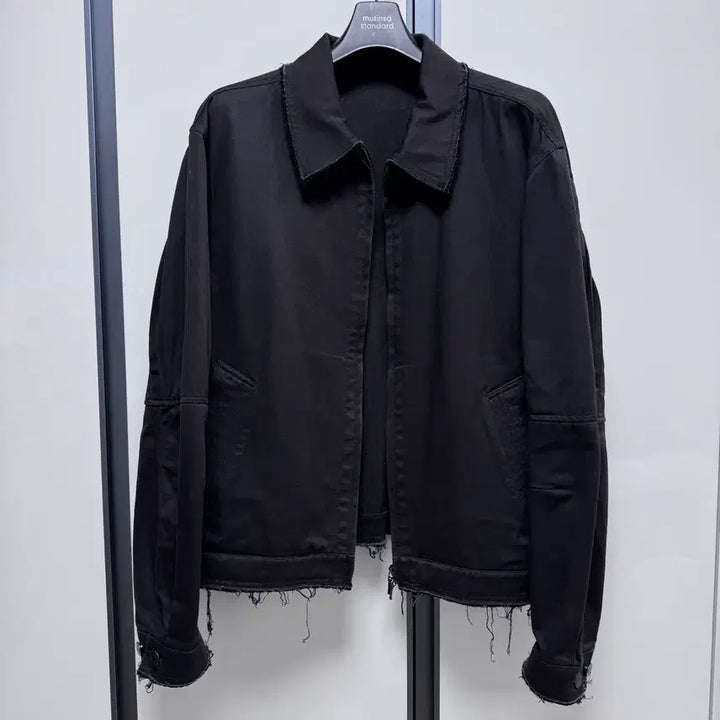 [BUNJANG] Coor Twist Loop Low Cut Jacket (Charcoal Gray) / 쿠어 coor 트위스트 루프 로우 컷 자켓 (차콜그레이)